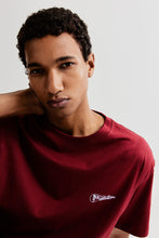 Load image into Gallery viewer, H&M Loose Fit Printed T Shirt Red/Cascade Range