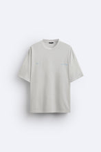 Load image into Gallery viewer, Zara T-SHIRT WITH EMBROIDERED SLOGAN Faded Skyblue