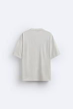 Load image into Gallery viewer, Zara T-SHIRT WITH EMBROIDERED SLOGAN Faded Skyblue
