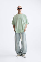 Load image into Gallery viewer, Zara T-SHIRT WITH EMBROIDERED SLOGAN