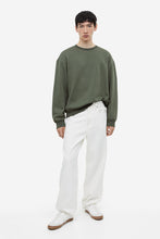 Load image into Gallery viewer, H&M Loose Fit Sweatshirt Dark Green