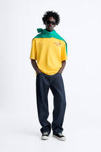 Load image into Gallery viewer, Zara CONTRAST PRINTED T-SHIRT Yellow