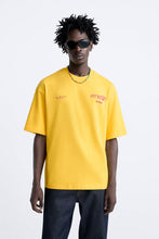 Load image into Gallery viewer, Zara CONTRAST PRINTED T-SHIRT Yellow