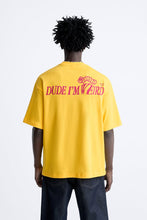 Load image into Gallery viewer, Zara CONTRAST PRINTED T-SHIRT Yellow