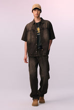 Load image into Gallery viewer, H&M Loose Fit Short-sleeved denim shirt