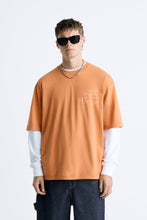 Load image into Gallery viewer, Zara SLOGAN PRINT T-SHIRT TANGERINE