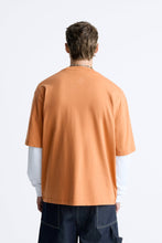 Load image into Gallery viewer, Zara SLOGAN PRINT T-SHIRT TANGERINE