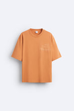Load image into Gallery viewer, Zara SLOGAN PRINT T-SHIRT TANGERINE