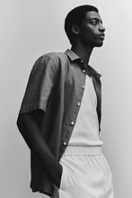 Load image into Gallery viewer, H&M Short SleeveRegular Fit Linen-blend shirt
