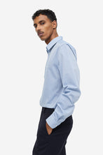 Load image into Gallery viewer, H&M Slim Fit Easy-iron shirt Light Blue