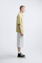 Load image into Gallery viewer, Zara GEOMETRIC JACQUARD KNIT POLO SHIRT