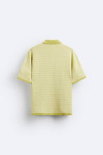 Load image into Gallery viewer, Zara GEOMETRIC JACQUARD KNIT POLO SHIRT