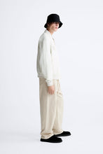 Load image into Gallery viewer, Zara BOMBER JACKET WITH PATCH Oyster White