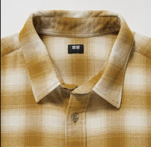 Load image into Gallery viewer, Uniqlo Flannel Long Sleeve Shirt Yellow