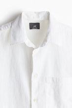 Load image into Gallery viewer, H&M Short SleeveRegular Fit Linen-blend shirt