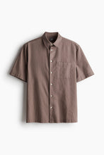 Load image into Gallery viewer, H&M Short SleeveRegular Fit Linen-blend shirt