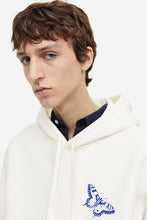 Load image into Gallery viewer, H&M Relaxed Fit Printed Hoodie White/Butterfly