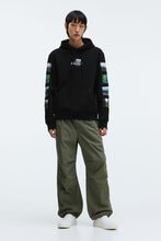 Load image into Gallery viewer, H&M Regular Fit Hoodie Black/Discovery Channel