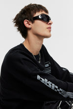 Load image into Gallery viewer, H&M OVERSIZED FIT PRINTED SWEATSHIRT BLACK/PREMIO