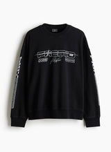 Load image into Gallery viewer, H&M OVERSIZED FIT PRINTED SWEATSHIRT BLACK/PREMIO