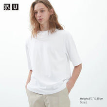 Load image into Gallery viewer, Uniqlo U AIRism Cotton Oversized Crew Neck Half Sleeve T-Shirt New Color
