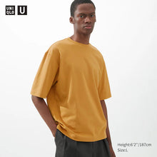 Load image into Gallery viewer, Uniqlo U AIRism Cotton Oversized Crew Neck Half Sleeve T-Shirt New Color