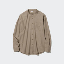 Load image into Gallery viewer, Uniqlo Soft Twill Stand Collar Long Sleeve Shirt