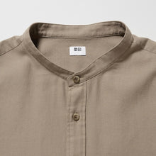 Load image into Gallery viewer, Uniqlo Soft Twill Stand Collar Long Sleeve Shirt