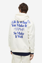 Load image into Gallery viewer, H&M Relaxed Fit Printed Hoodie White/Butterfly