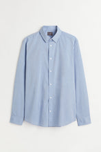 Load image into Gallery viewer, H&M Slim Fit Easy-iron shirt Light Blue