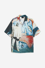 Load image into Gallery viewer, H&M Relaxed Fit Patterned resort shirt Blue/The Notorious B.I.G.