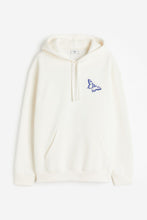 Load image into Gallery viewer, H&M Relaxed Fit Printed Hoodie White/Butterfly