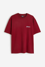 Load image into Gallery viewer, H&M Loose Fit Printed T Shirt Red/Cascade Range