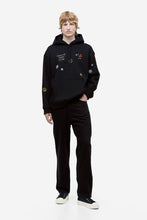 Load image into Gallery viewer, H&M Relaxed Fit Printed Hoodie Black Dream