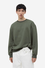 Load image into Gallery viewer, H&M Loose Fit Sweatshirt Dark Green