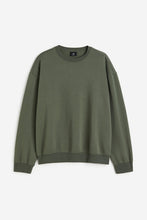Load image into Gallery viewer, H&M Loose Fit Sweatshirt Dark Green