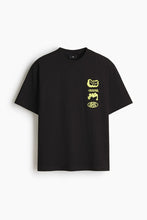 Load image into Gallery viewer, Loose Fit Printed T-shirt (Black/Culture)