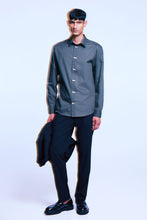 Load image into Gallery viewer, H&M Slim Fit Easy-iron shirt Dark Green