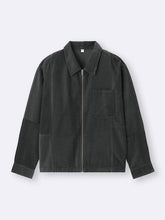 Load image into Gallery viewer, GU Corduroy zip-up shirt jacket