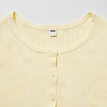 Load image into Gallery viewer, Uniqlo UV Protection Crew Neck Long Sleeve Cropped Cardigan