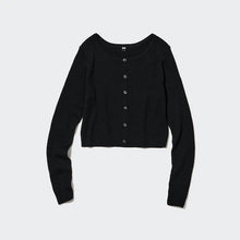 Load image into Gallery viewer, Uniqlo UV Protection Crew Neck Long Sleeve Cropped Cardigan