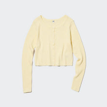 Load image into Gallery viewer, Uniqlo UV Protection Crew Neck Long Sleeve Cropped Cardigan