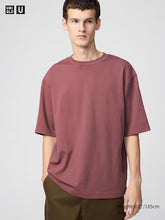 Load image into Gallery viewer, Uniqlo U AIRism Cotton Oversized Crew Neck Half Sleeve T-Shirt New Color