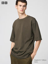Load image into Gallery viewer, Uniqlo U AIRism Cotton Oversized Crew Neck Half Sleeve T-Shirt New Color