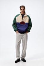 Load image into Gallery viewer, Zara Color Block Jacket Green