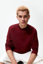 Load image into Gallery viewer, Zara Heavy Weight Long Sleeve T Shirt Maroon