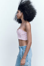 Load image into Gallery viewer, Zara TEXTURED CORSET TOP and GINGHAM CHECK MINI SKIRT