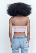 Load image into Gallery viewer, Zara TEXTURED CORSET TOP and GINGHAM CHECK MINI SKIRT