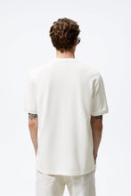 Load image into Gallery viewer, Zara Textured Weave Polo Shirt Oyster White