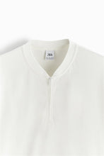 Load image into Gallery viewer, Zara Textured Weave Polo Shirt Oyster White
